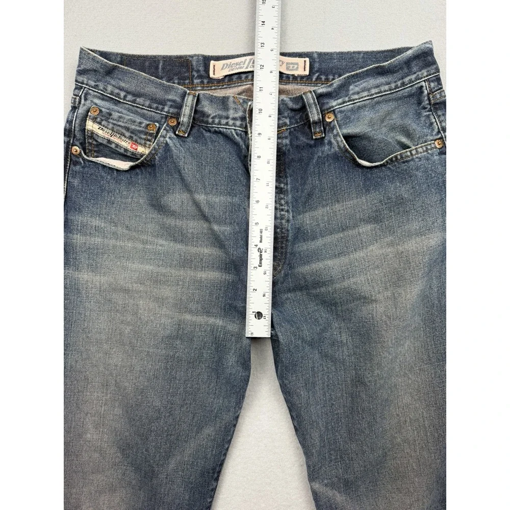 Vintage Y2k Diesel Industry Denim Jeans Mens Made in Italy Blue Pants Size 34x28